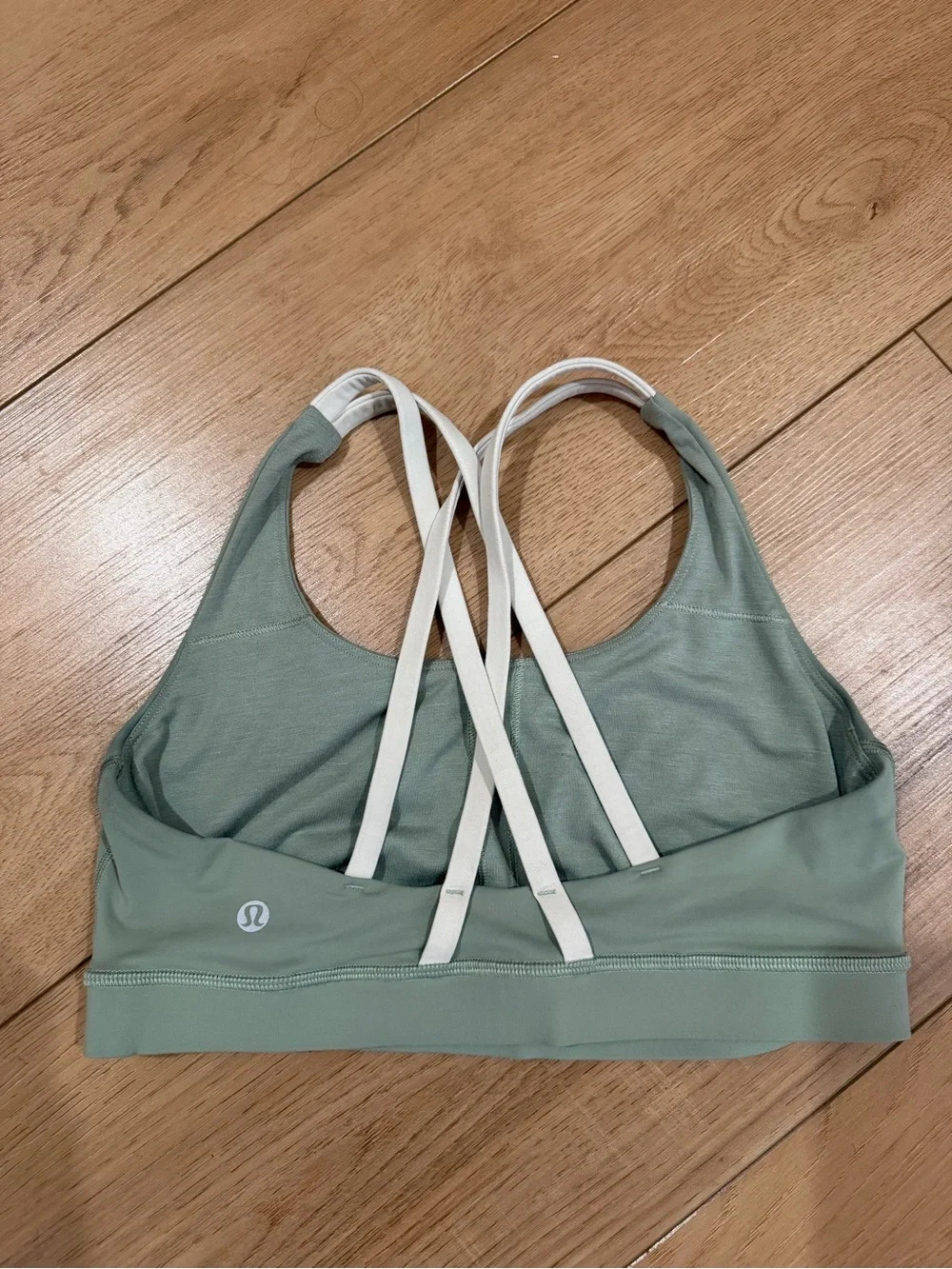 Sage Green Crisscross Back Energy Sports Bra